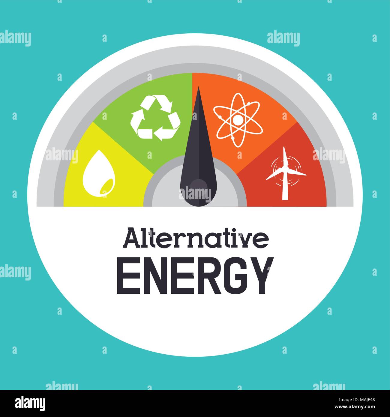 Eco green energy design, vector illustration eps10 Stock Vector Image ...