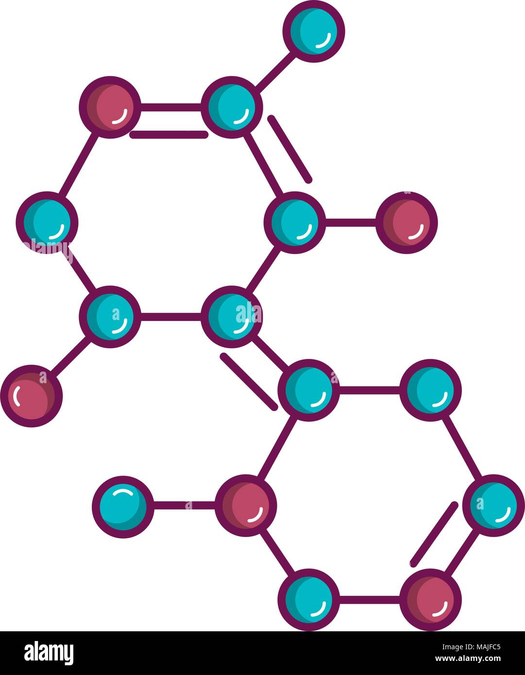 molecular structure isolated icon vector illustration design Stock ...