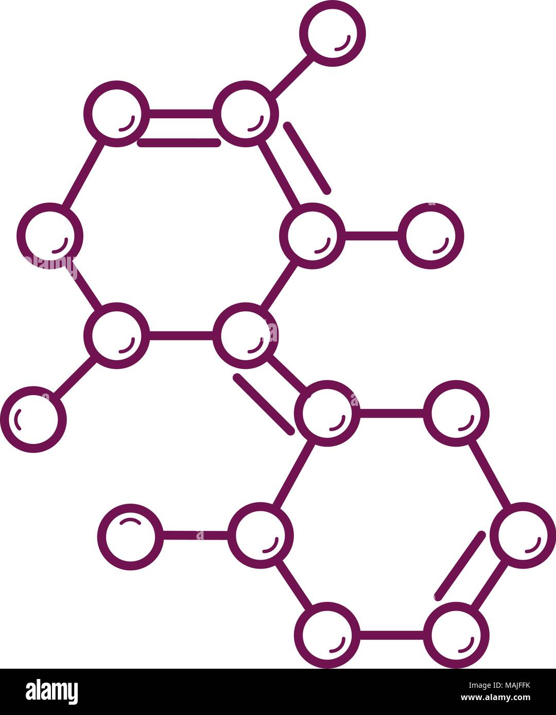 molecular structure isolated icon vector illustration design Stock ...