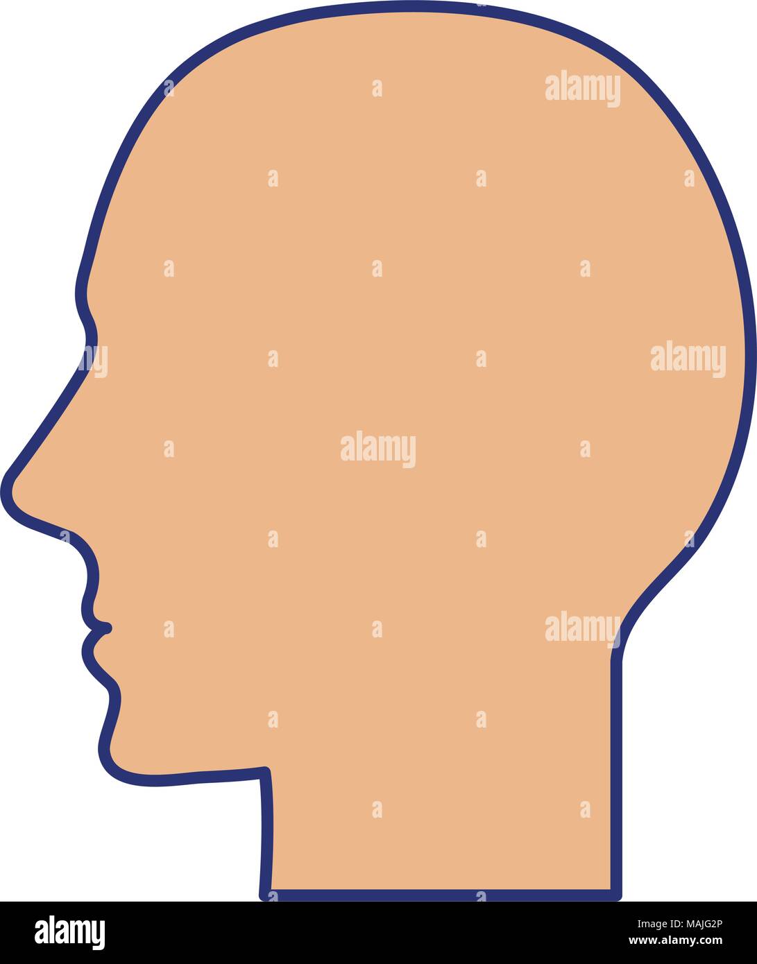 human head profile icon vector illustration design Stock Vector Image