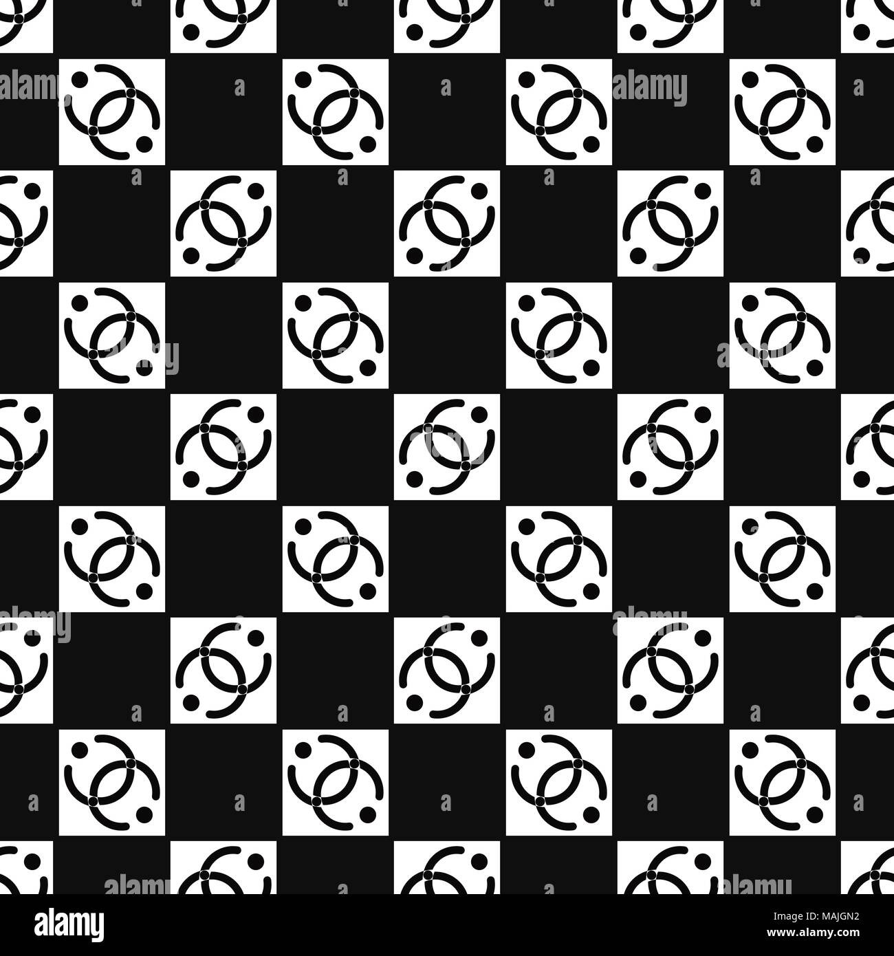 Modern geometric seamless pattern. For design, page fill, wallpaper ...