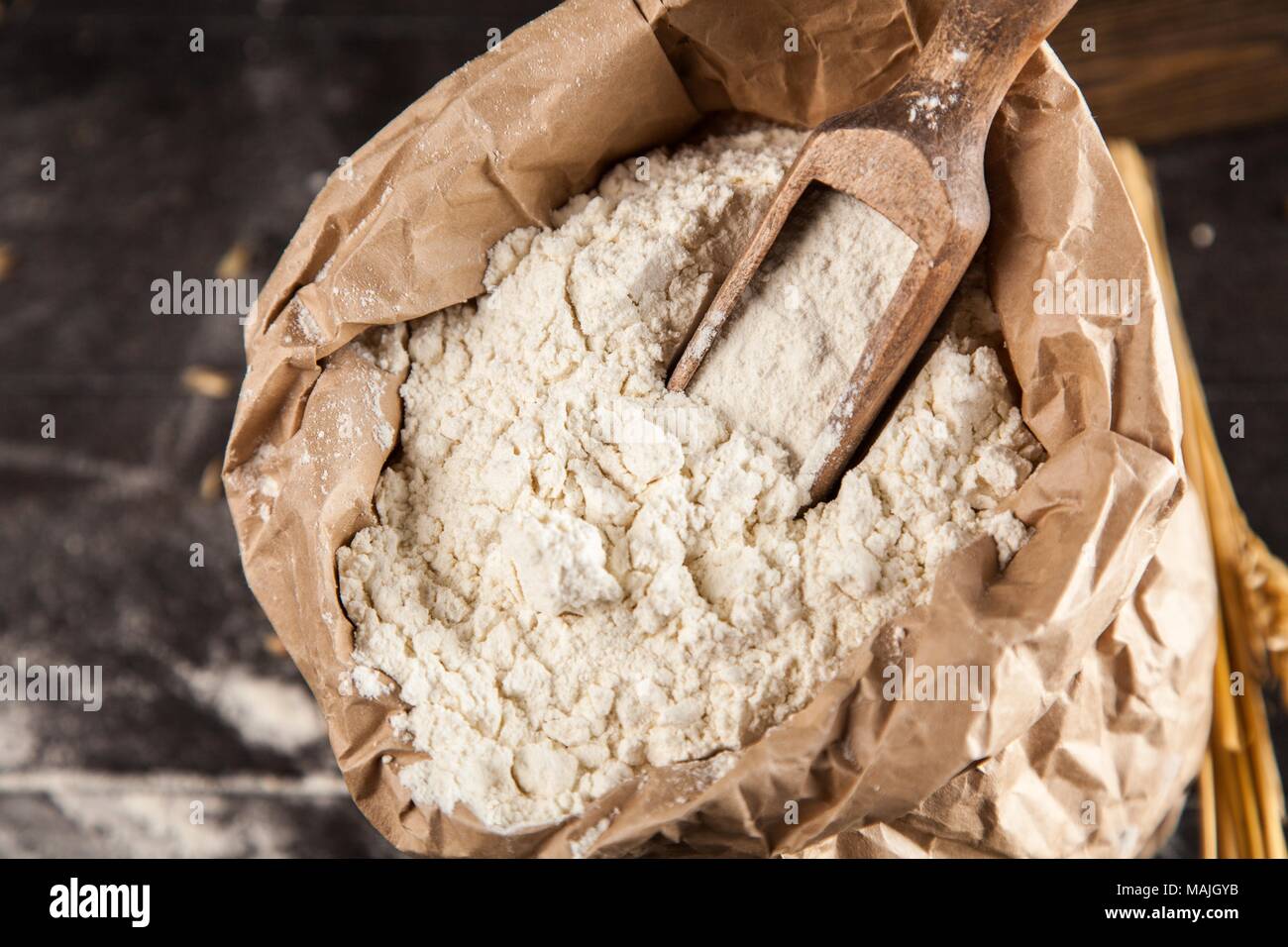 Bag of flour Stock Photo Alamy