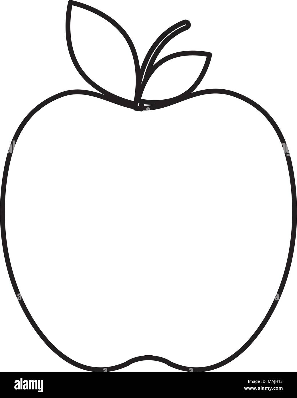 apple fresh fruit icon vector illustration design Stock Vector Image ...