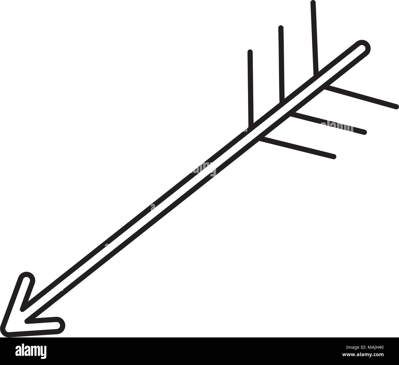 arrow fly isolated icon vector illustration design Stock Vector Image ...