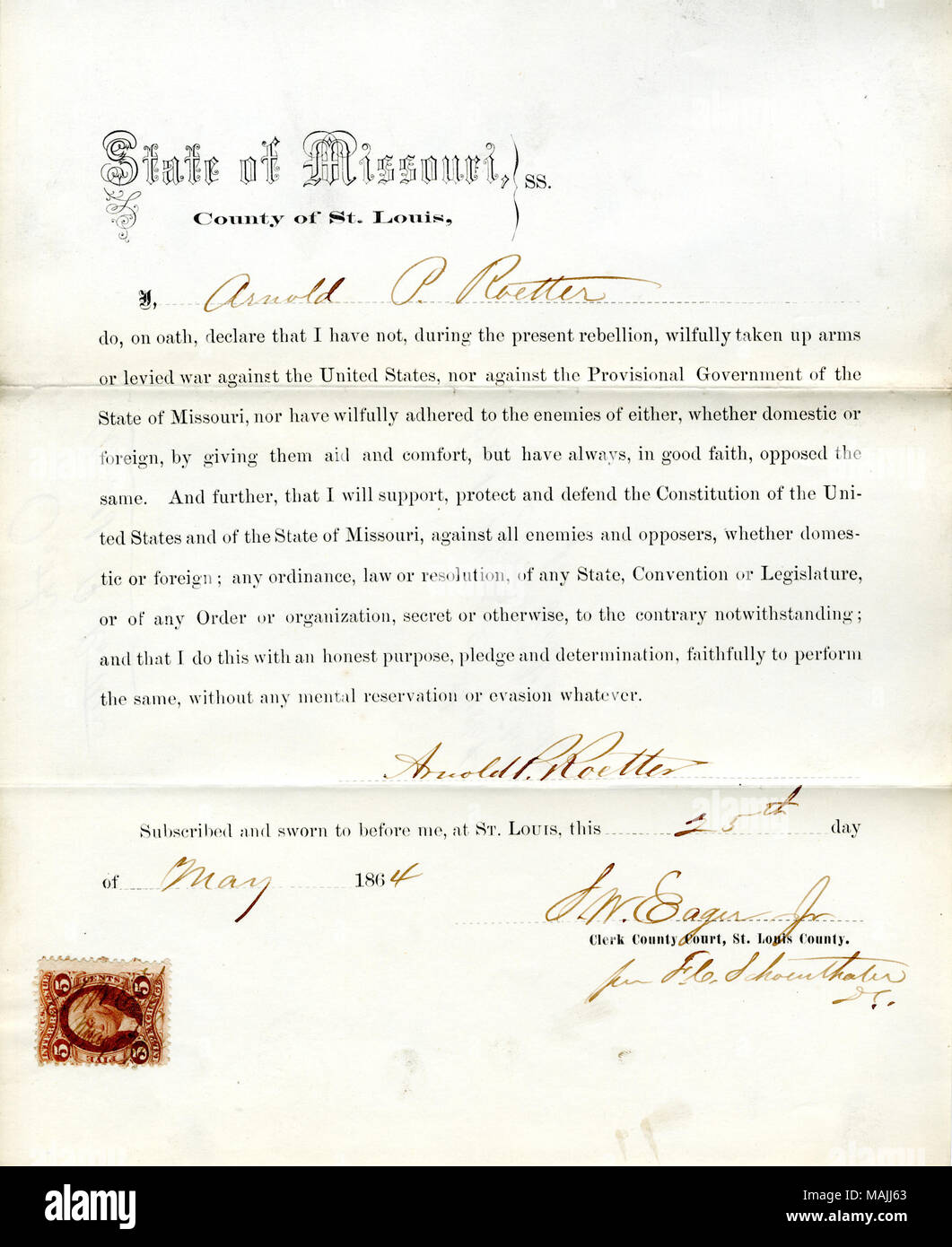 Swears oath of allegiance to the Government of the United States and