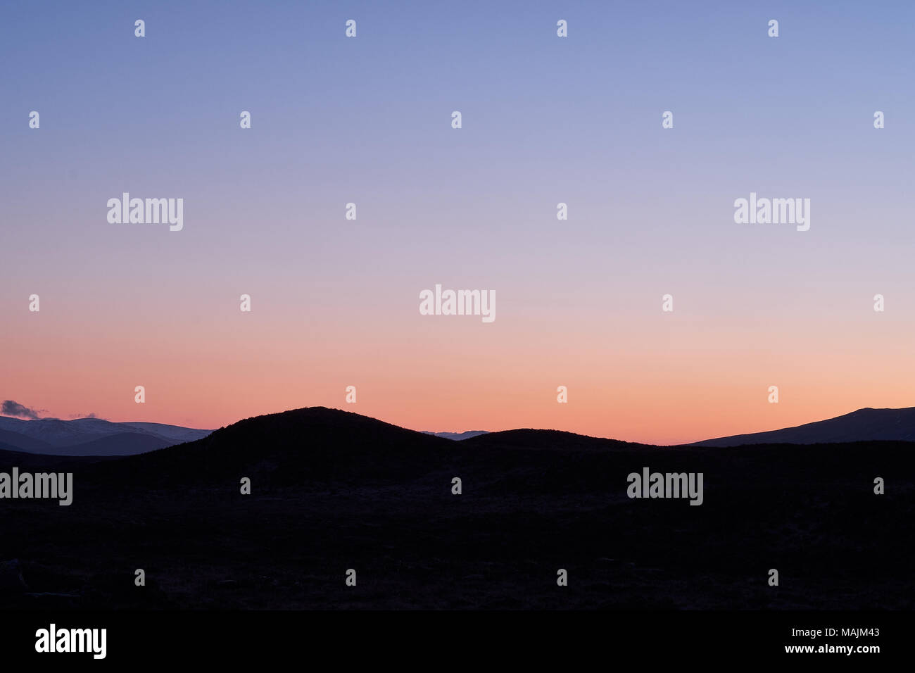 sunrise in the mountains Stock Photo