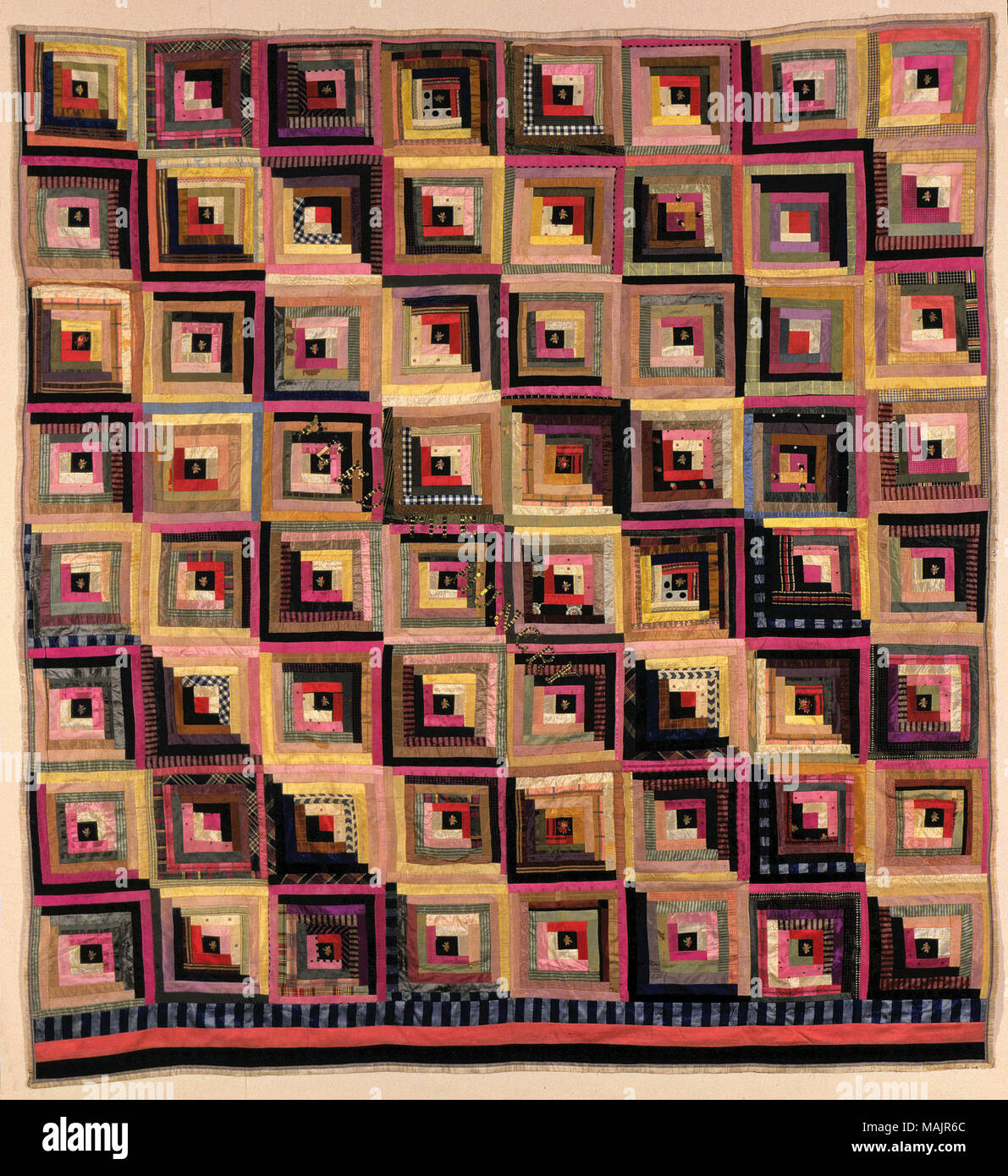 Log Cabin Style Quilt Made In Lexington Missouri For A Methodist