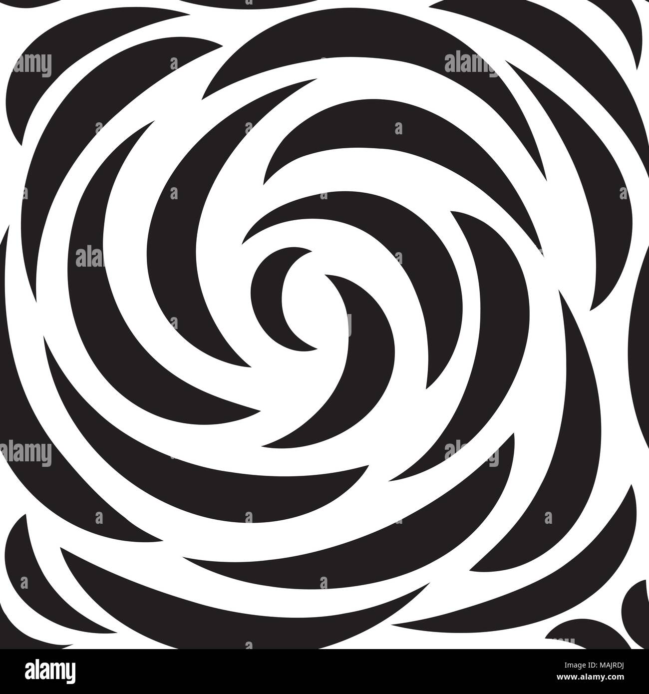 Swirl line seamless pattern with flower rose petal. Floral wallpaper ...