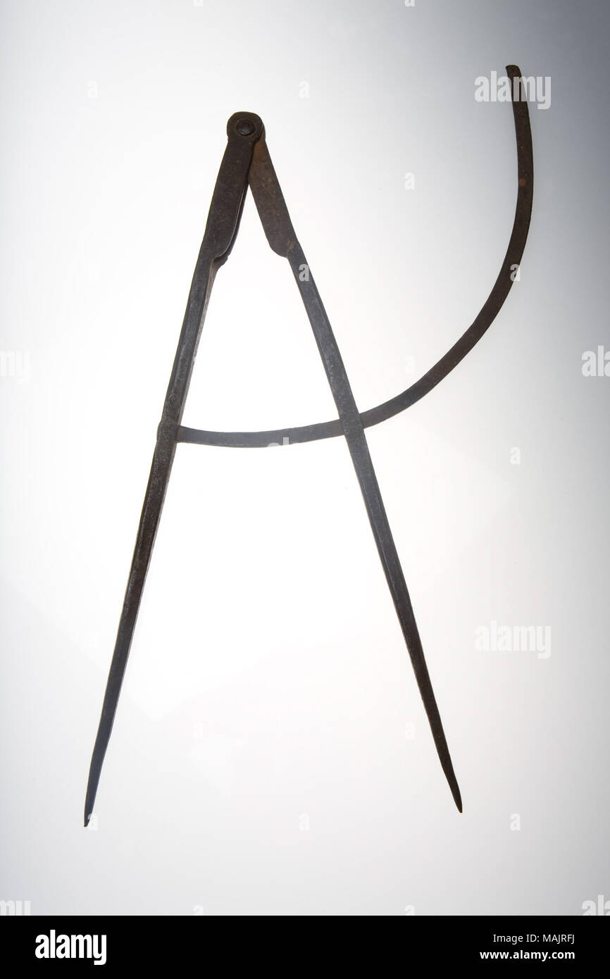 Hand wrought iron dividers reputedly made by a slave of the Cullom