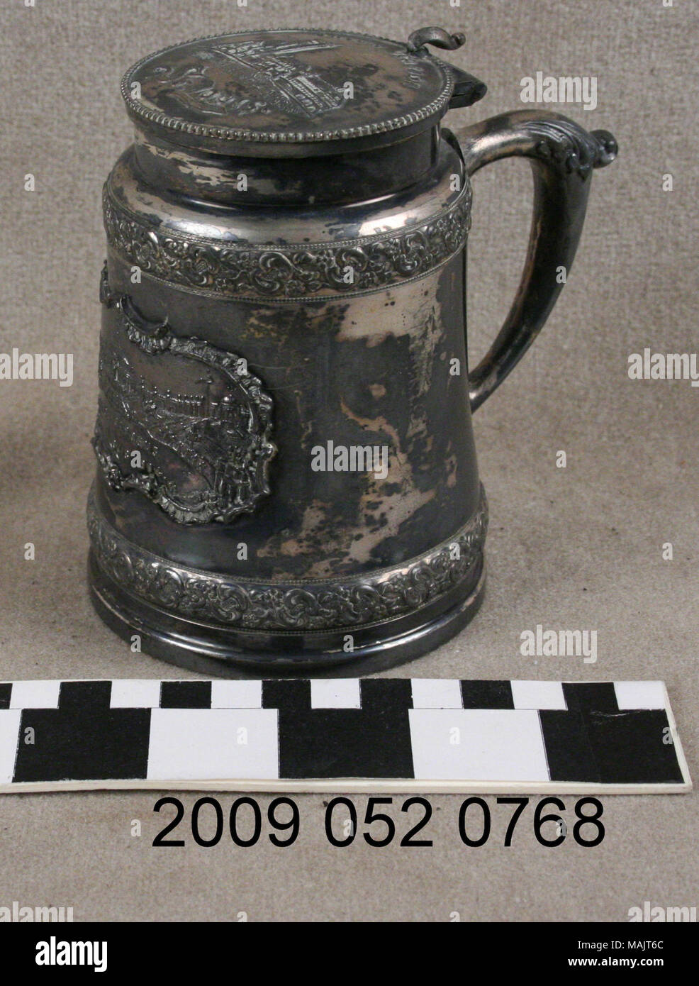 Antique Silver Plate St. Louis Silver Co. Beer Stein