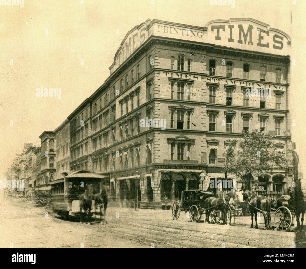 St. Louis Daily Times building at the northeast corner of Broadway and ...