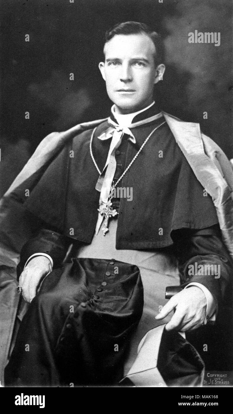 Title: John Joseph Glennon, Archbishop of St. Louis.  . 1904. J.C. Strauss Stock Photo