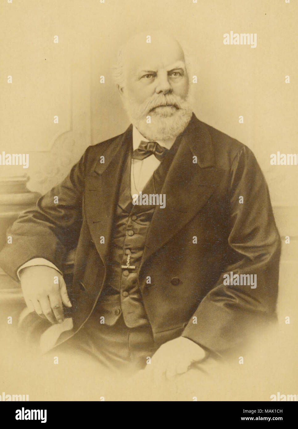 George Engelmann Title: George Engelmann. . circa 1881. Scholten Portraits Stock Photo ...