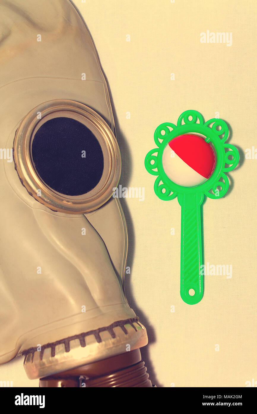 Baby In A Gas Mask High Resolution Stock Photography and Images - Alamy