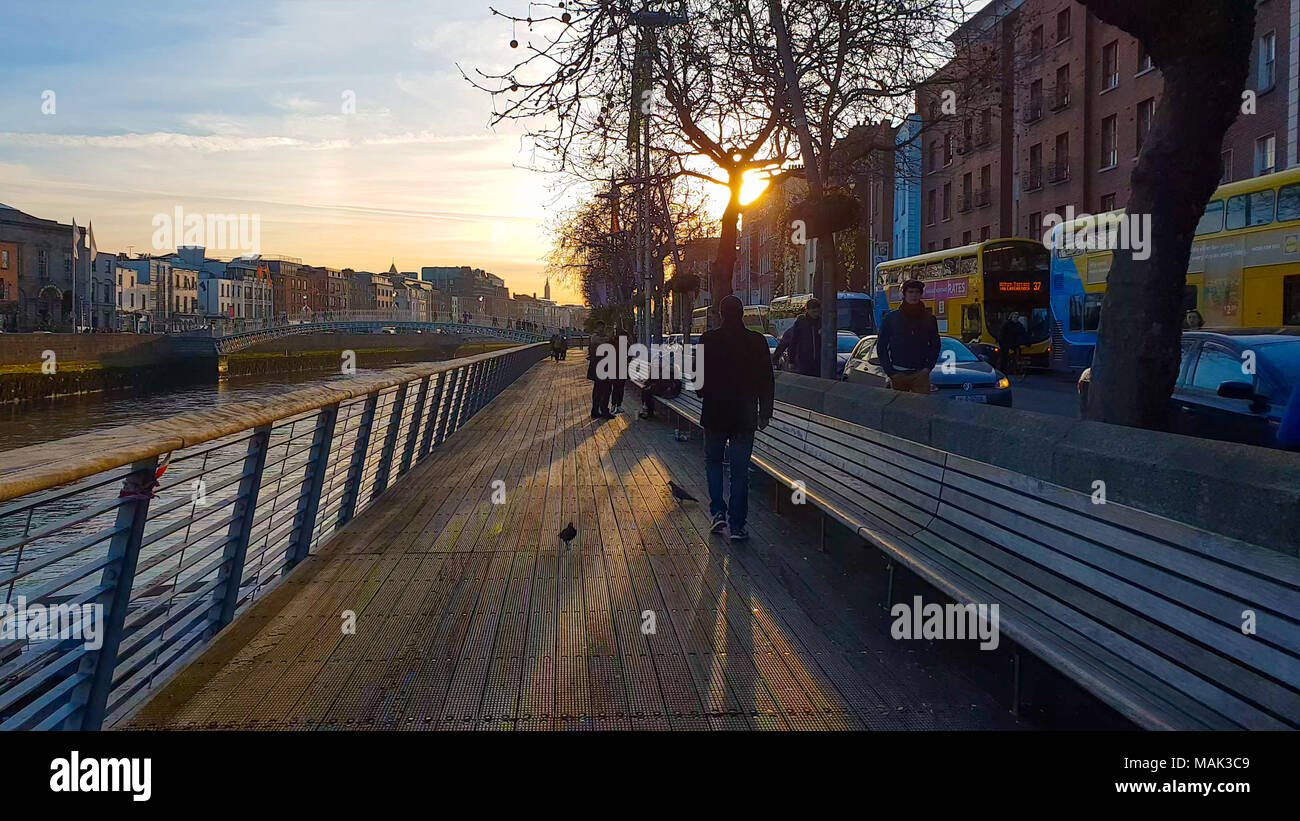 Beautiful river walk liffey hi-res stock photography and images - Alamy
