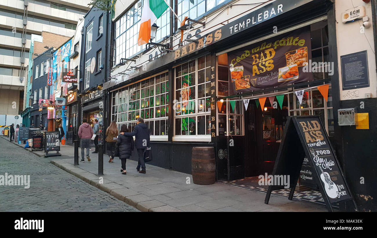 Temple Bar district in Dublin an awesome place DUBLIN / IRELAND