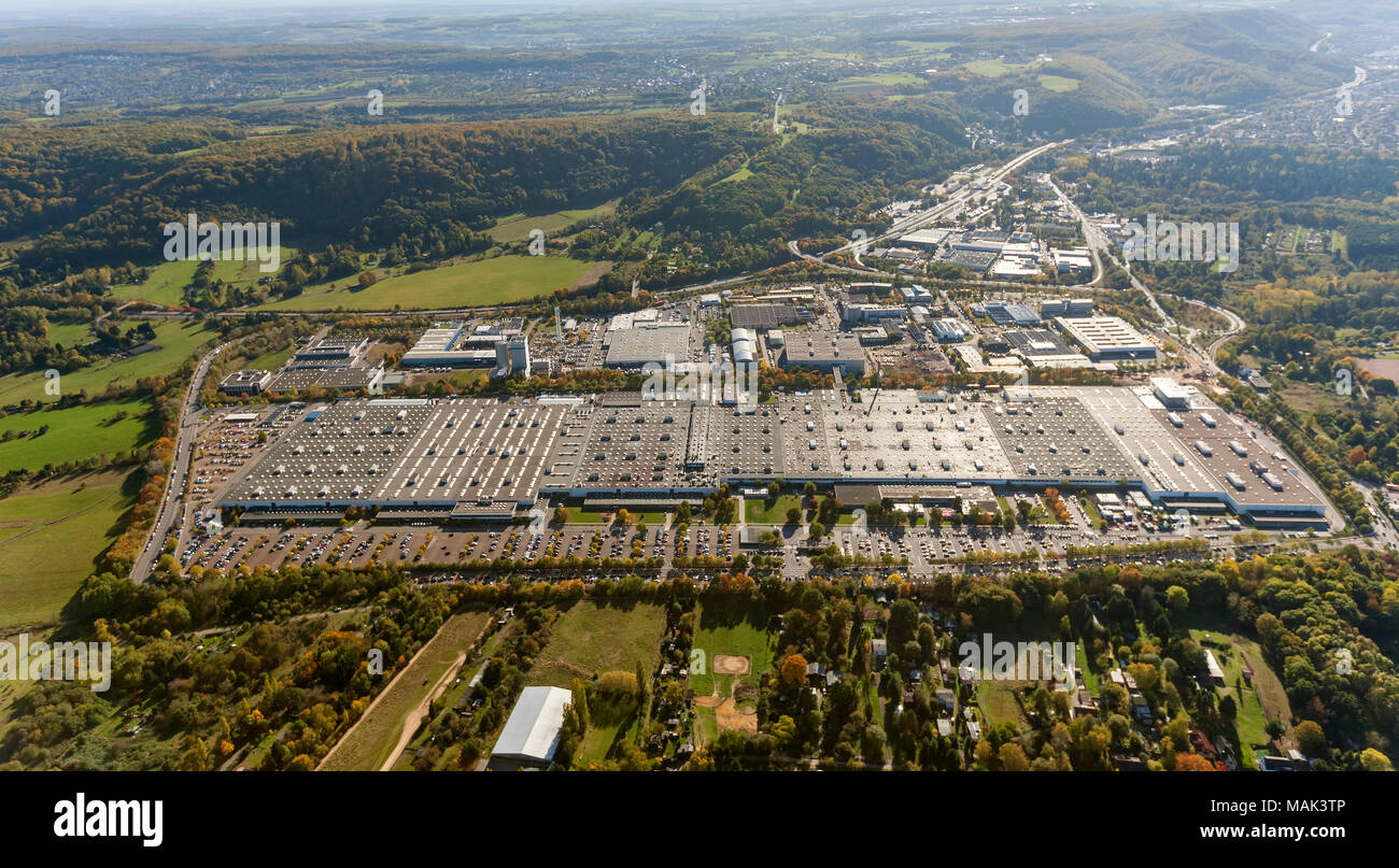 Aerial view, Untertürkheimer Straße, Robert Bosch Strasse, Saarbrücken, Saarland, Germany, Europe, birds-eyes view, aerial view, aerial photography, a Stock Photo