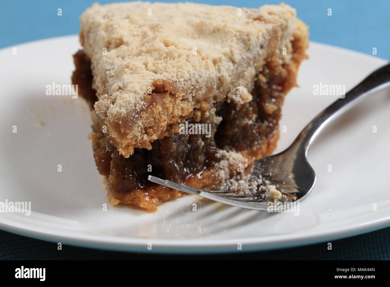 Shoofly Pie is a Pennsylvania Dutch dessert made of molasses with a wet, sticky and gooey bottom