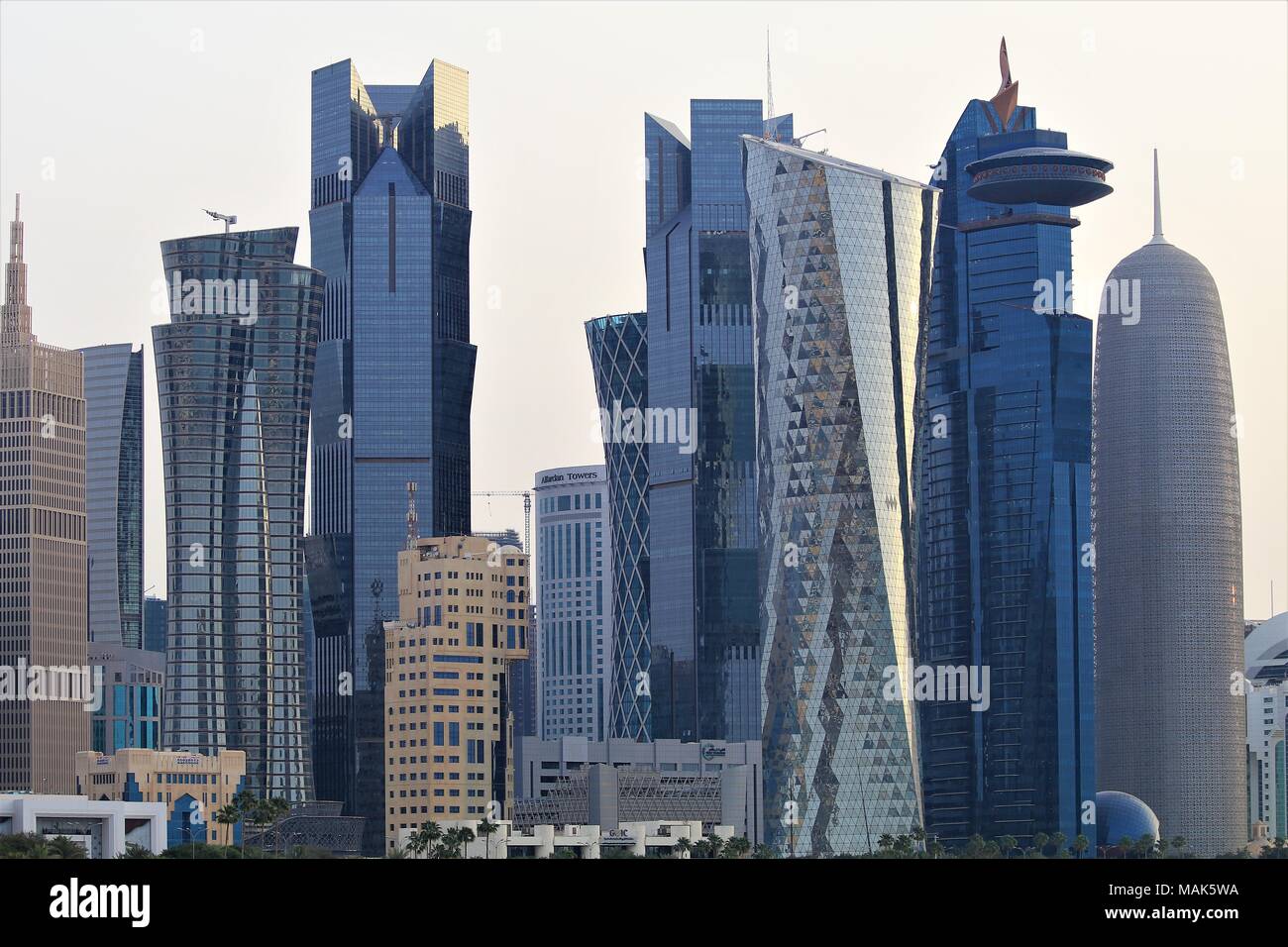 A view of Doha Downtown Stock Photo