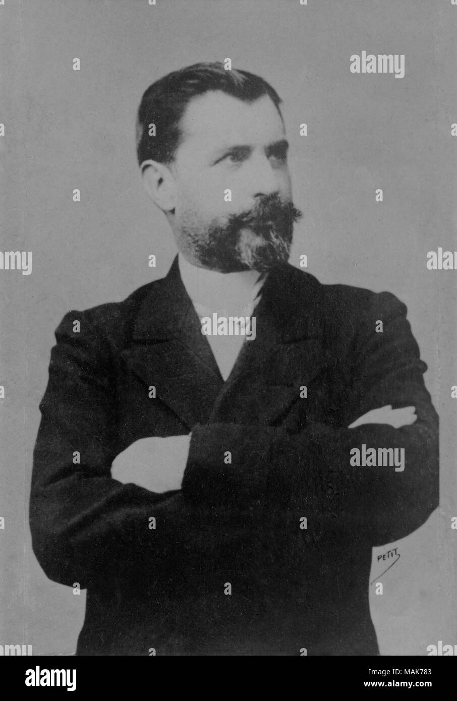 Portrait of the doctor Jean Samuel Pozzi ( 1846 - 1918 ) - photography by  Pierre Petit Stock Photo - Alamy