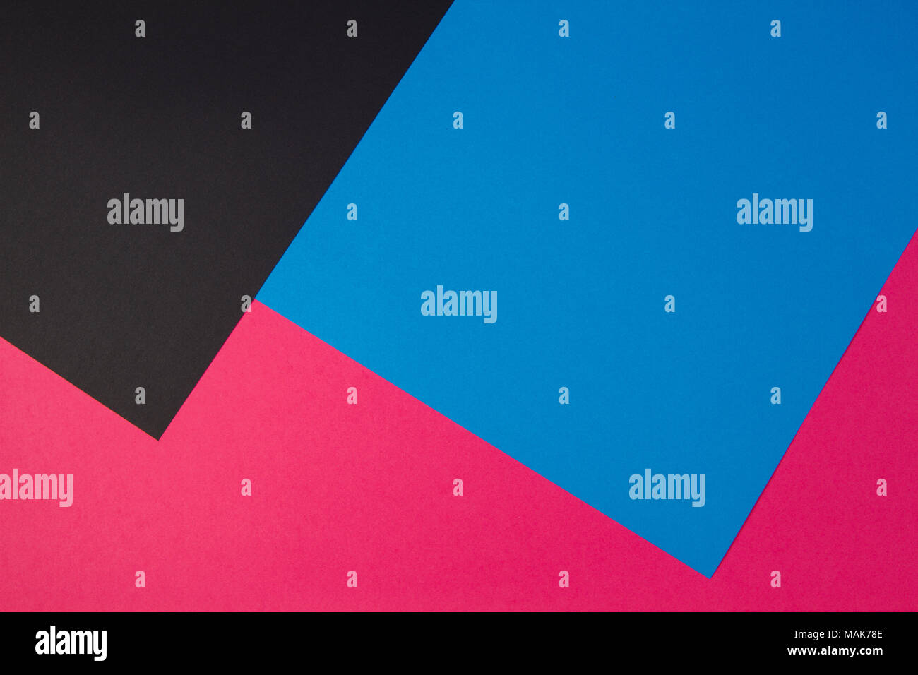 Colorful papers geometry flat composition background Stock Photo