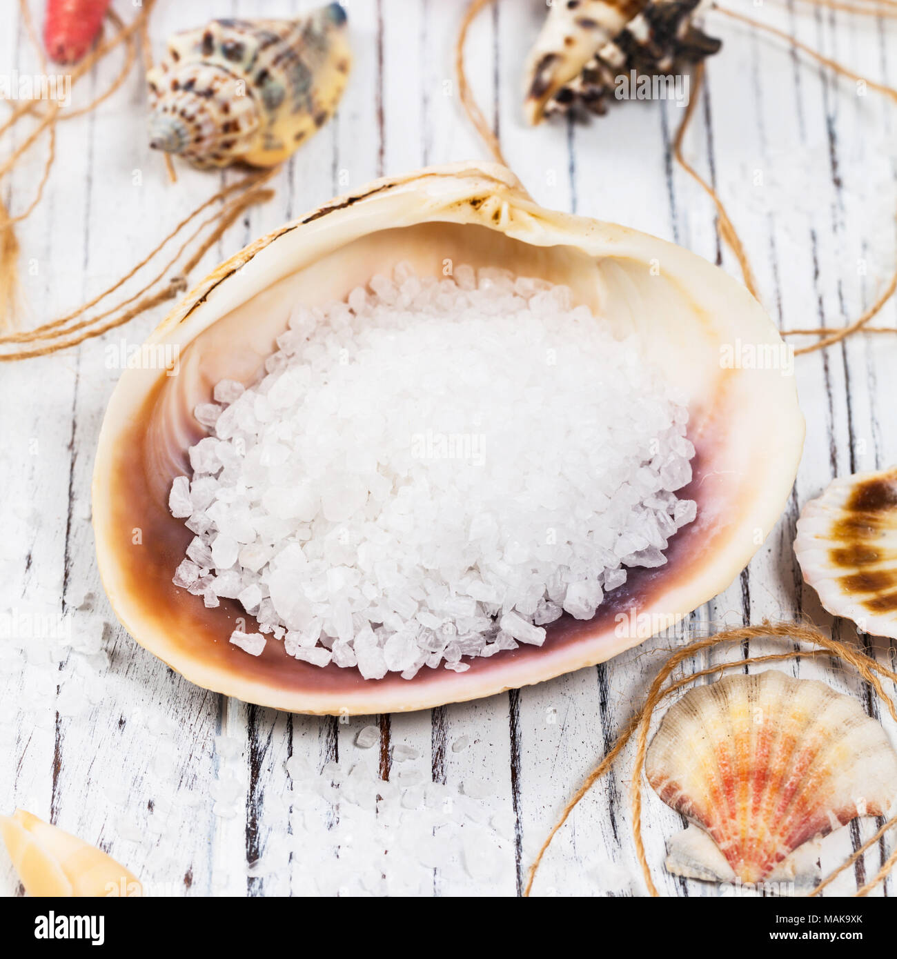 Coarse Sea Salt Stock Photo Alamy