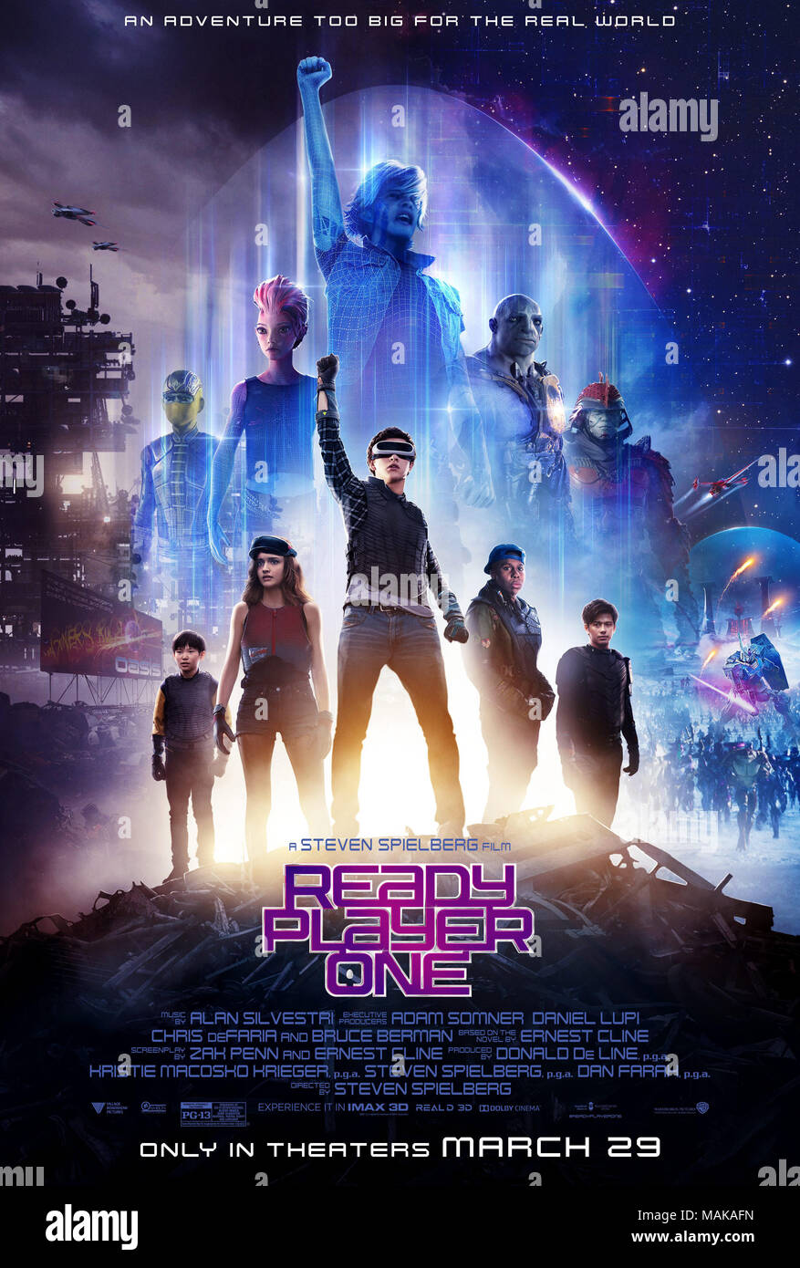 READY PLAYER ONE, Chinese poster, Ben Mendelsohn, Tye Sheridan, Olivia  Cooke, Mark Rylance, Simon Pegg, Philip Zhao, Win Morisaki, Lena Waithe,  2018. ©Warner Bros. Pictures/courtesy Everett Collection Stock Photo - Alamy