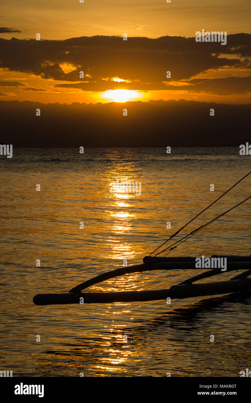Cabilao Island (Philippines) ,15 March 2018, A sunset Stock Photo