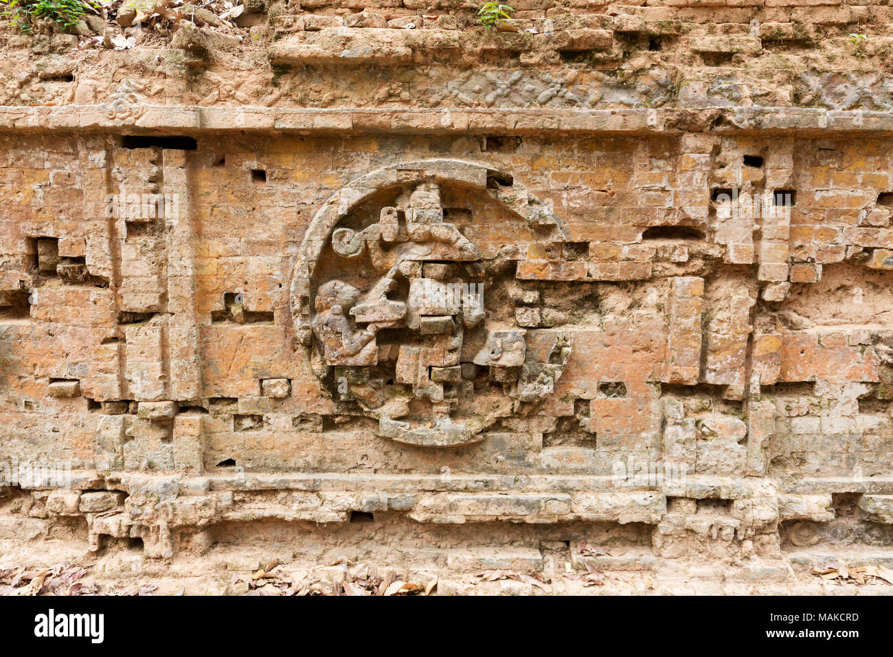 Ancient hindu religious carvings,9th century, Sambor Prei Kuk