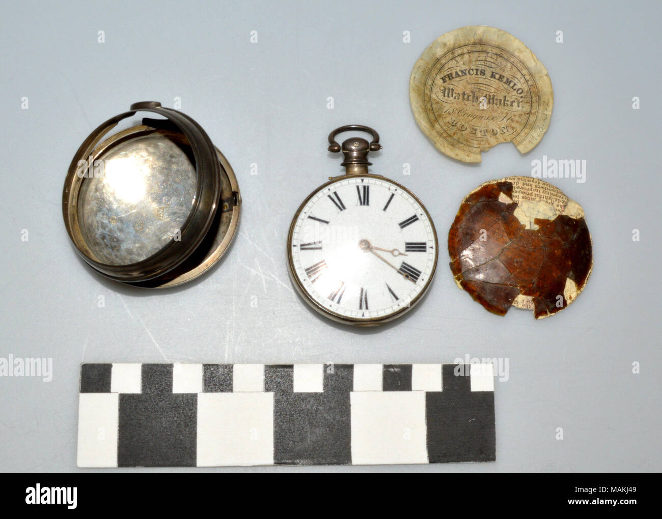 Sterling silver English-made pocketwatch. Purchased by John Simmonds in ...