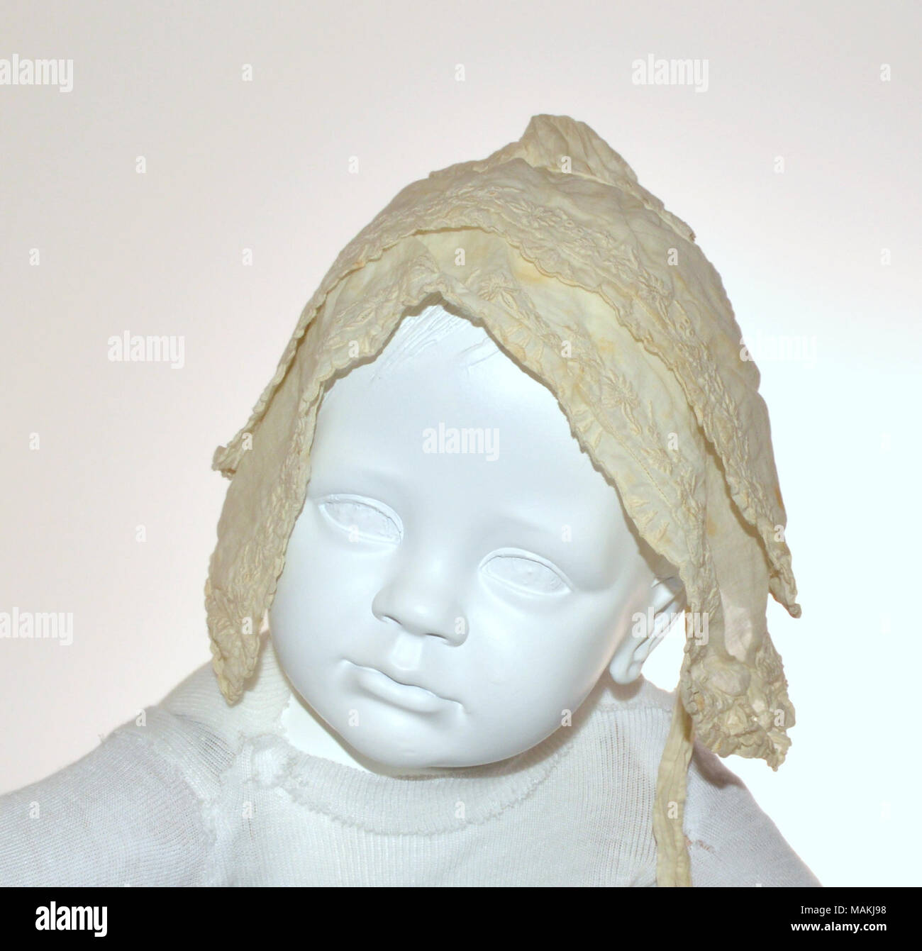 Cotton batiste infant cap worn by Constance Pelagie Rozier, wife of ...