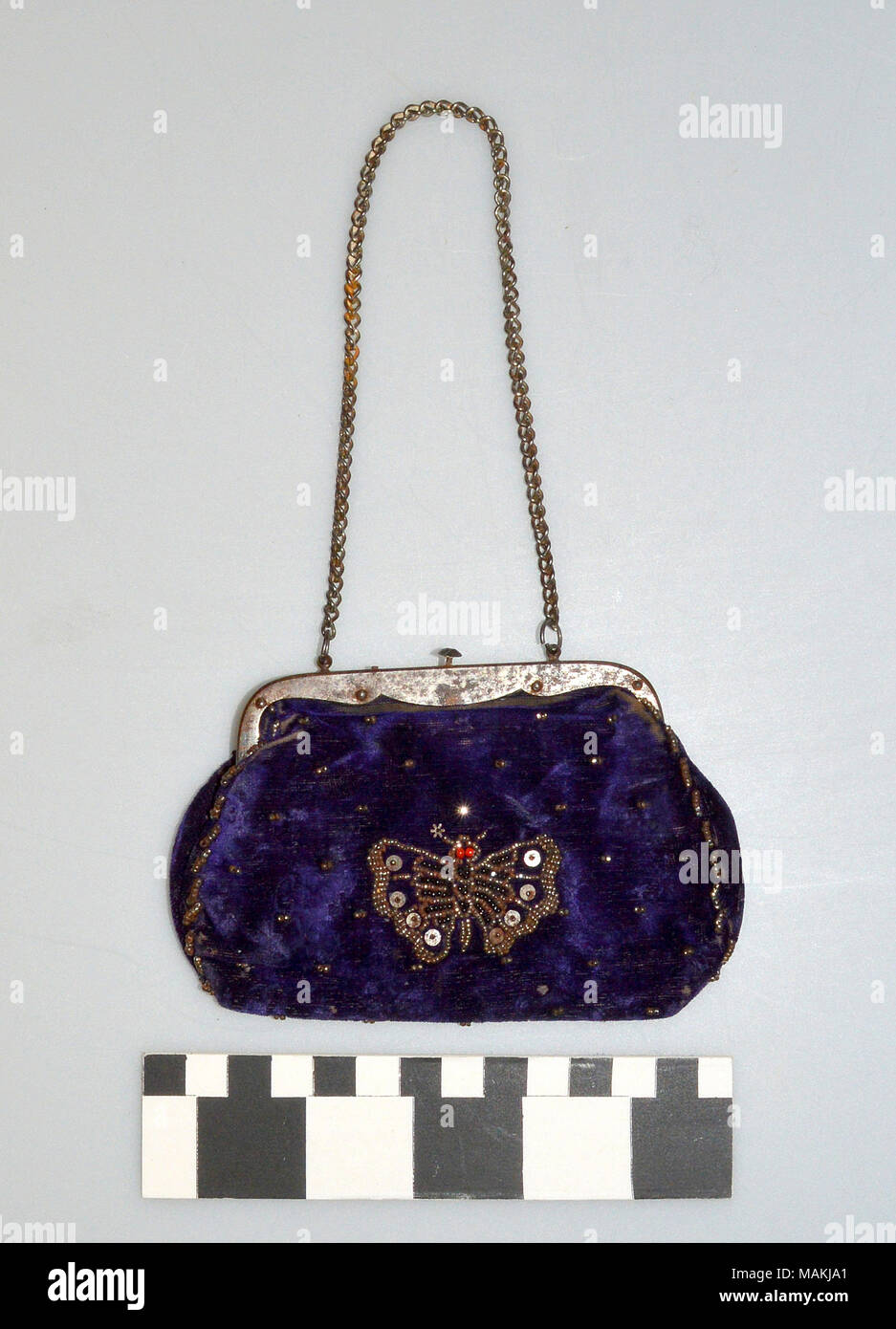 small velvet purse