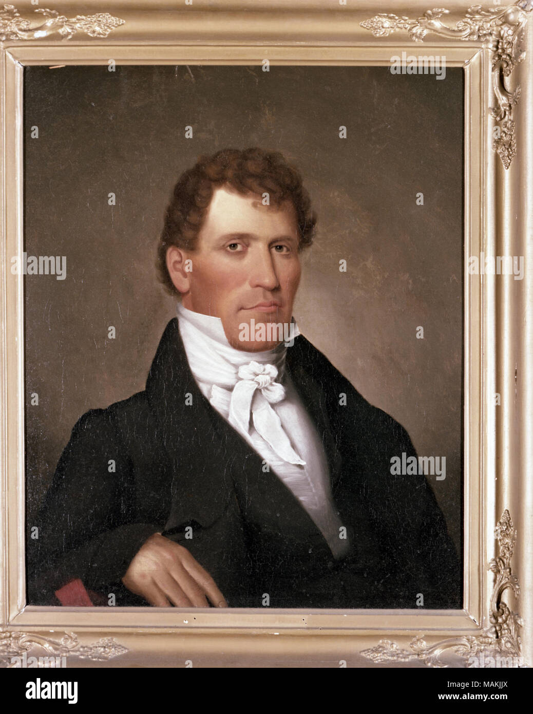 Oil painting of Russel Farnham by Chester Harding Title: Portrait of ...