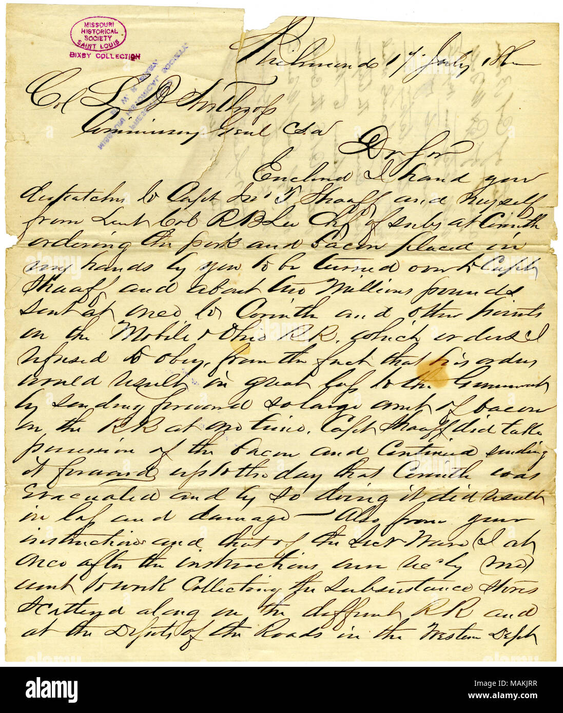 Feild Rations Letter American soldiers rations hi-res stock photography and images - Alamy