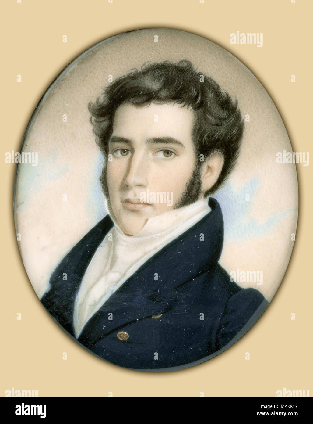 . English: Portrait of a Man . 1820/1830 Stock Photo - Alamy