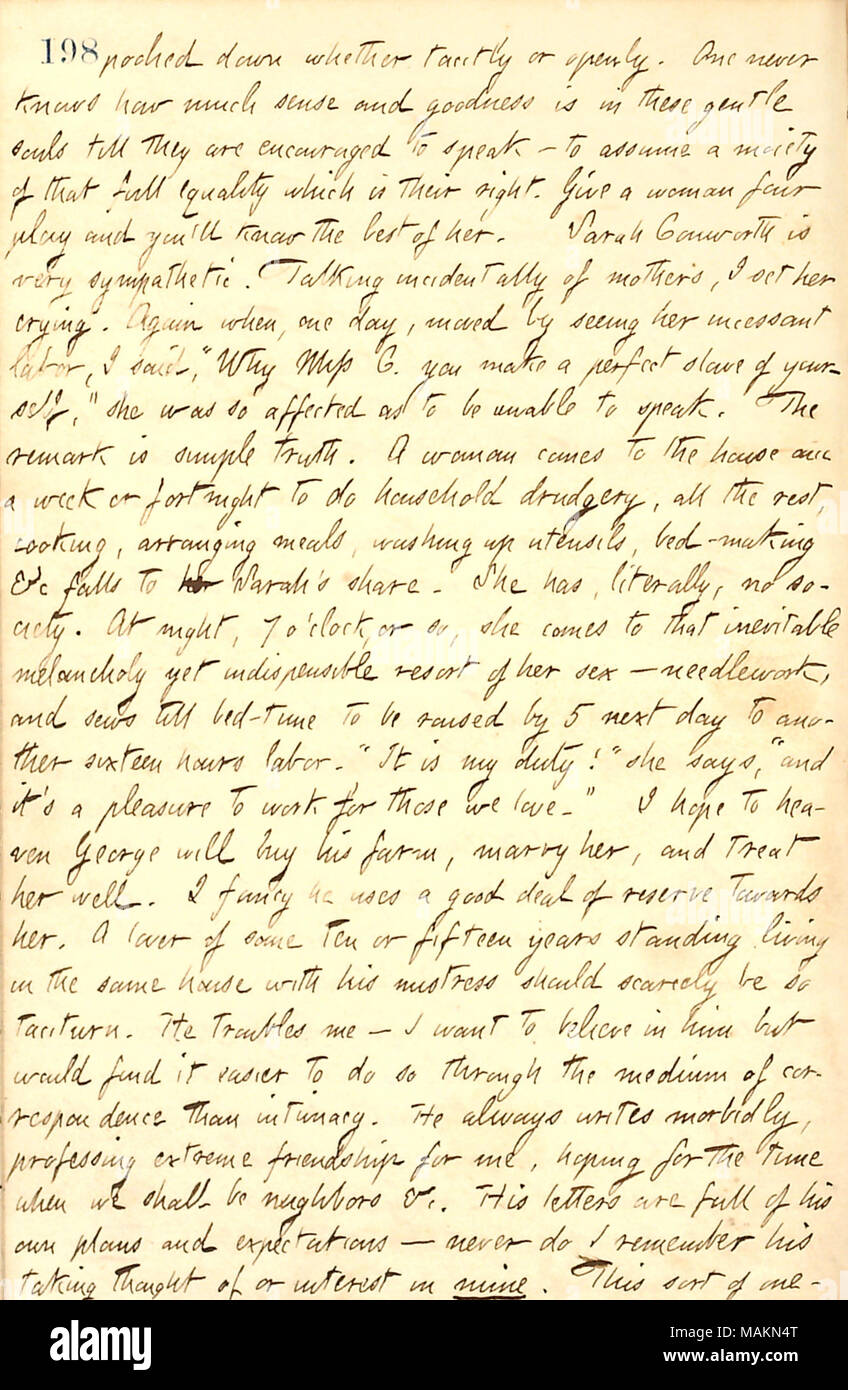 Describes the Conworth family. Transcription: poohed down whether ...