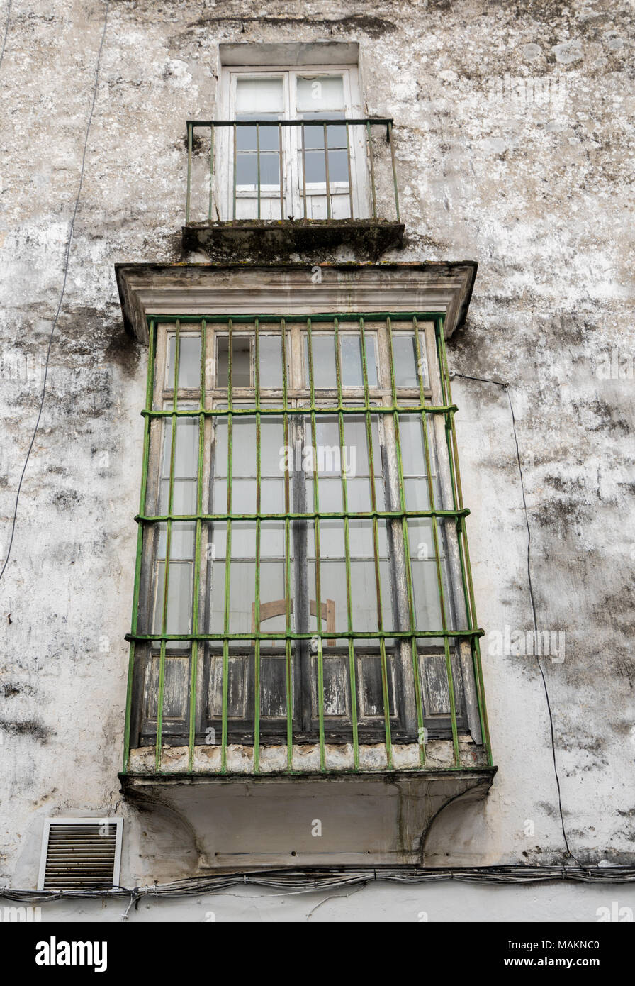 Window in Arcos de la Frontera near Cadiz Spain Stock Photo