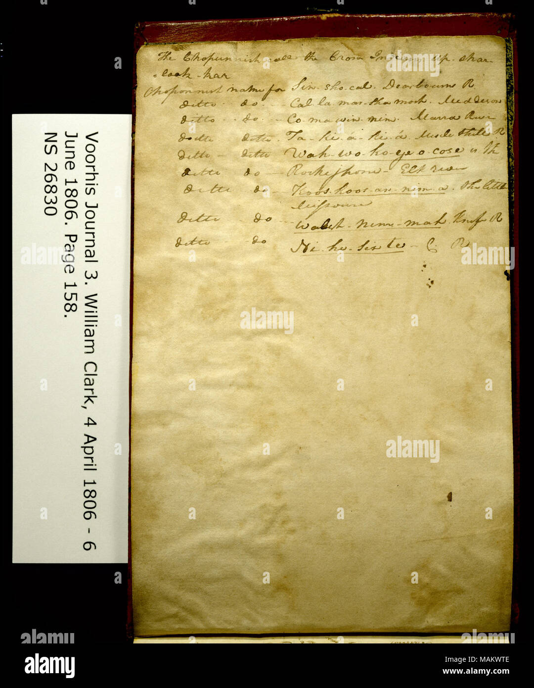 The Chopunnish Call The Crow Indians List Of Chopunnish Nez