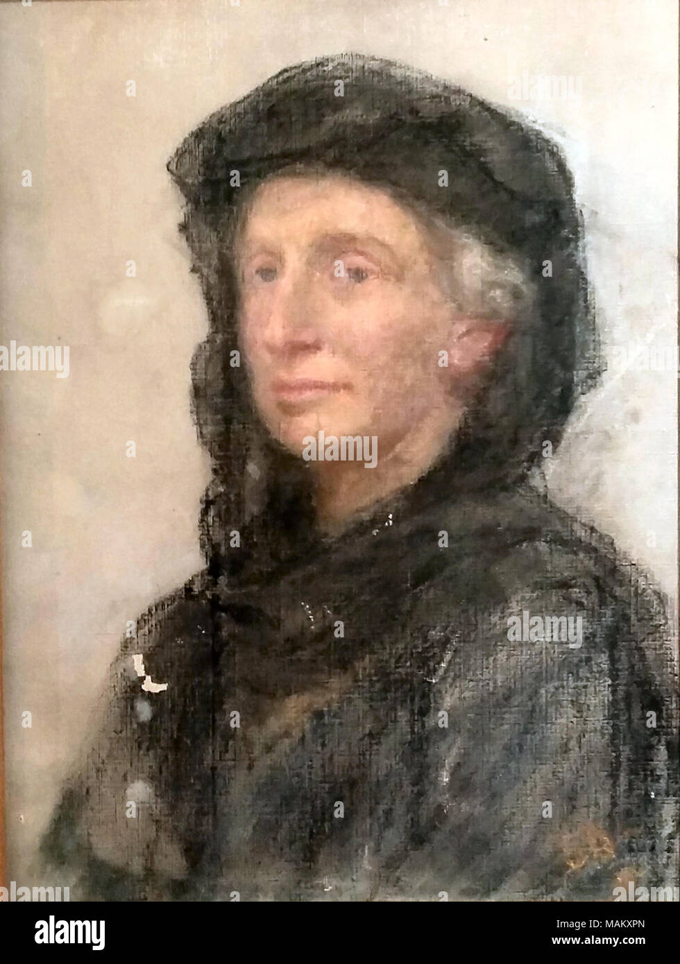 Portrait of Annie Jane Lawrence (1863-1953)  . circa 1910. Sarah Birch (1855-1940) Stock Photo