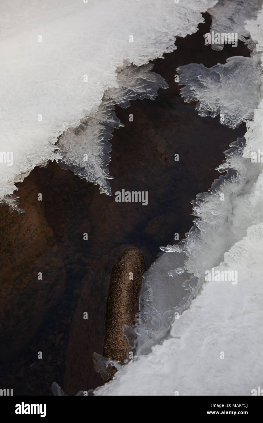 Ice crystals Stock Photo