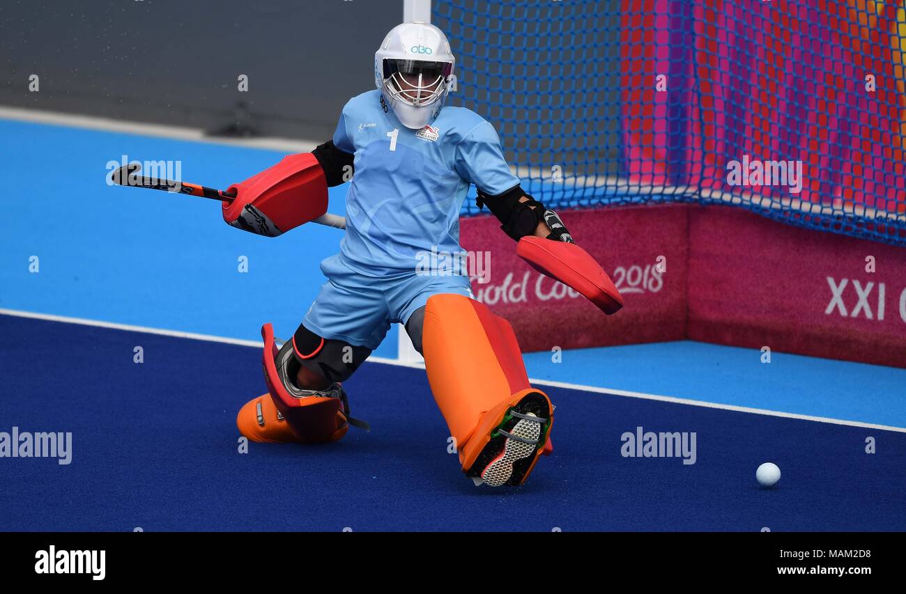 Queensland Australia 3rd April 2018 Maddie Hinch Team England Eng Goalkeeper Womens Hockey Training Commonwealth Games Hockey Centre Queensland Australia Gold Coast 2018 03 04 2018 Credit Sport In Pictures Alamy Live News Credit Sport