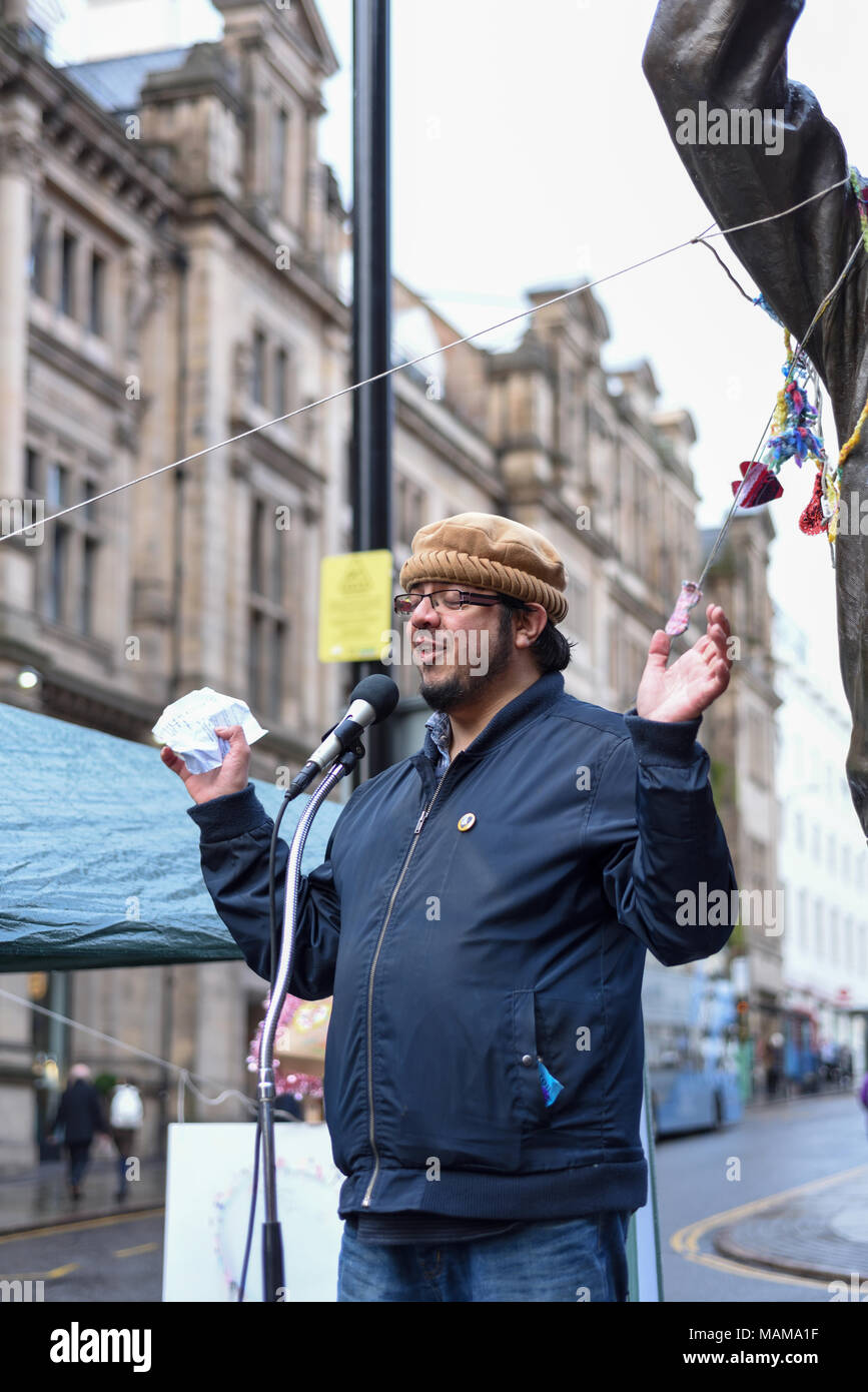 Nottingham, UK 03rd April 2018 Nottingham Muslim community gathers