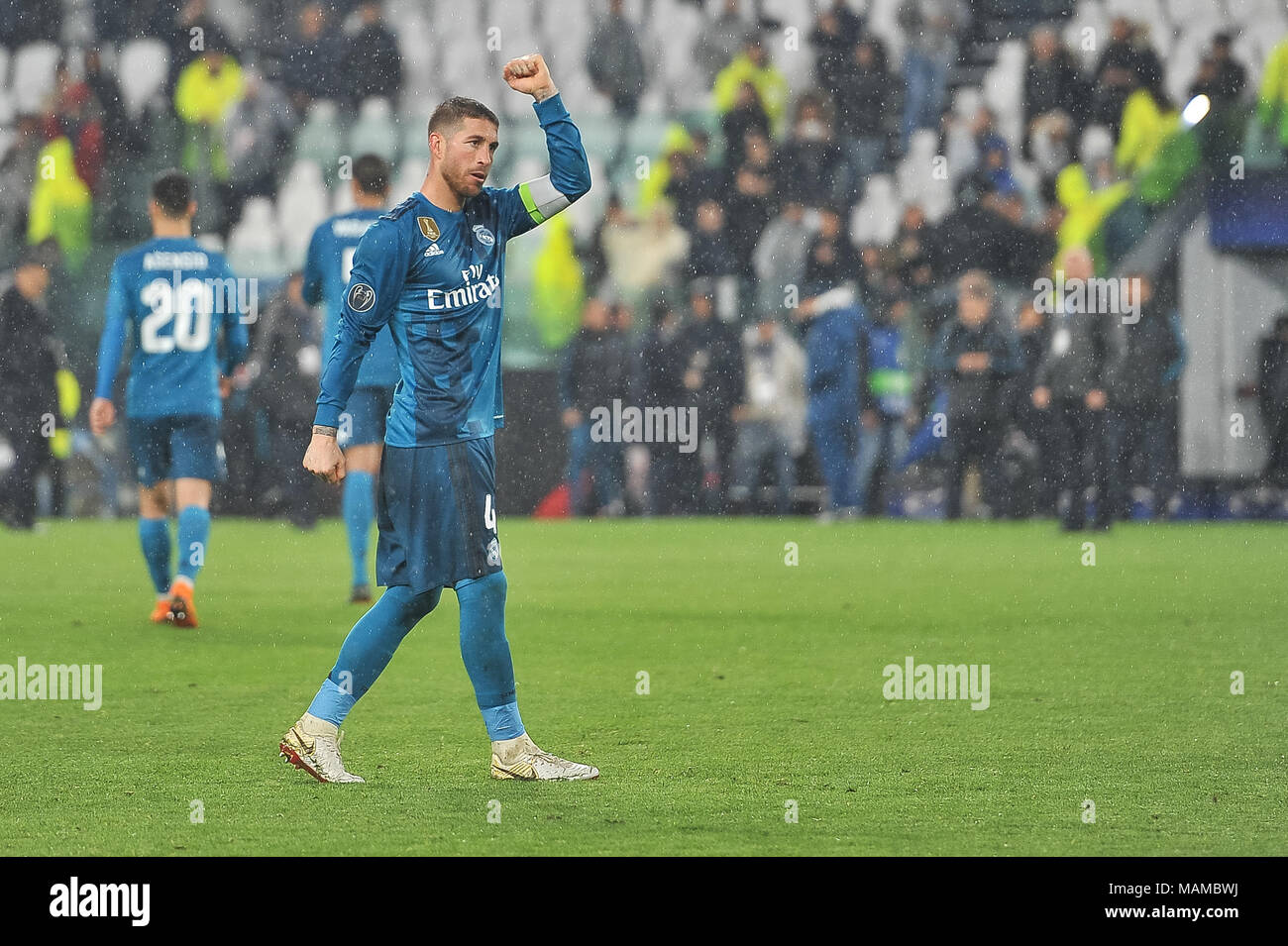 Sergio Ramos (Real Madrid CF) during the UEFA Champions League football  match between Juventus FC and Real Madrid CF at Allianz Stadium on 3th  April, 2018 in Turin, Italy Stock Photo - Alamy