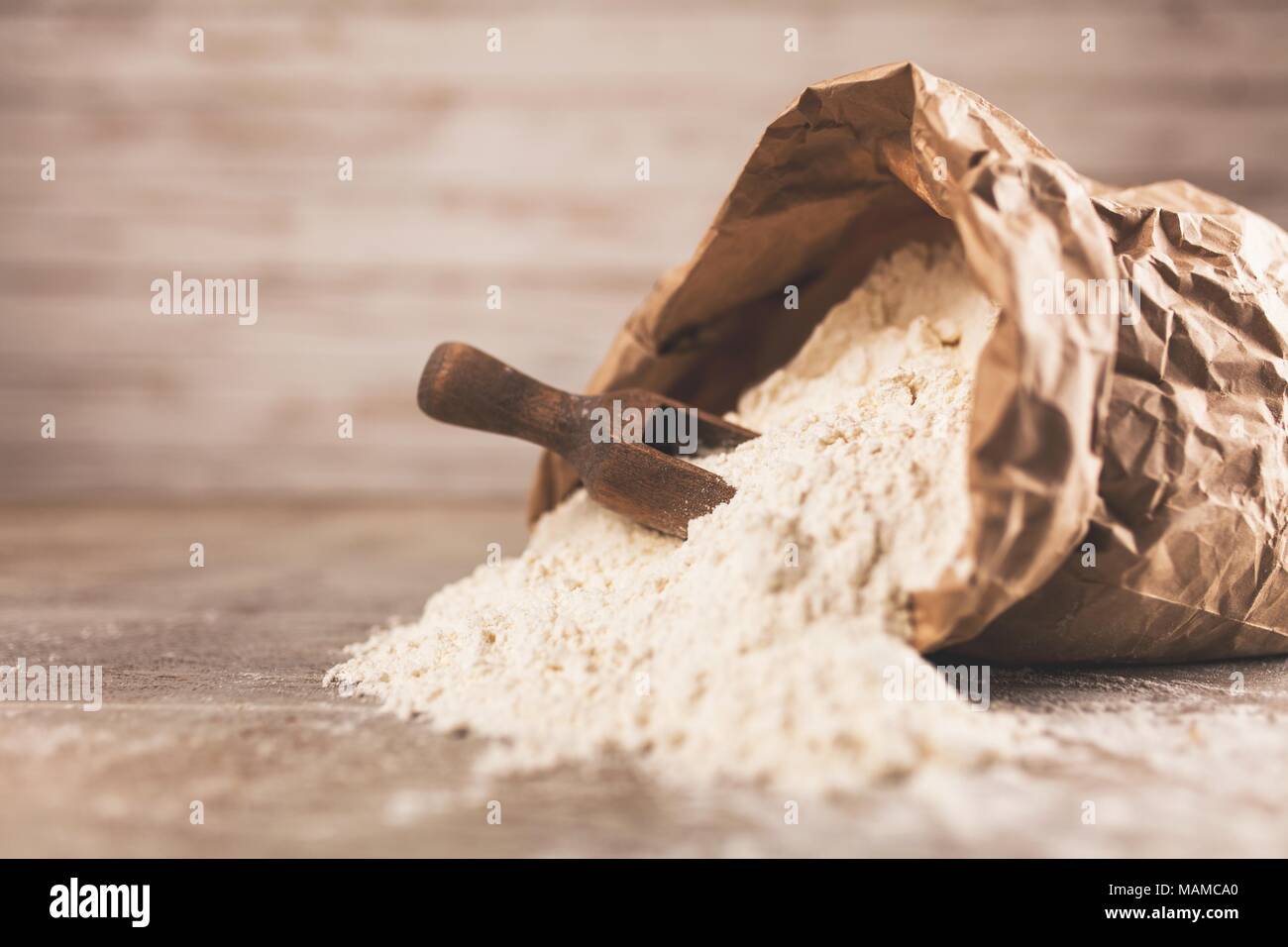 Bag of flour Stock Photo Alamy