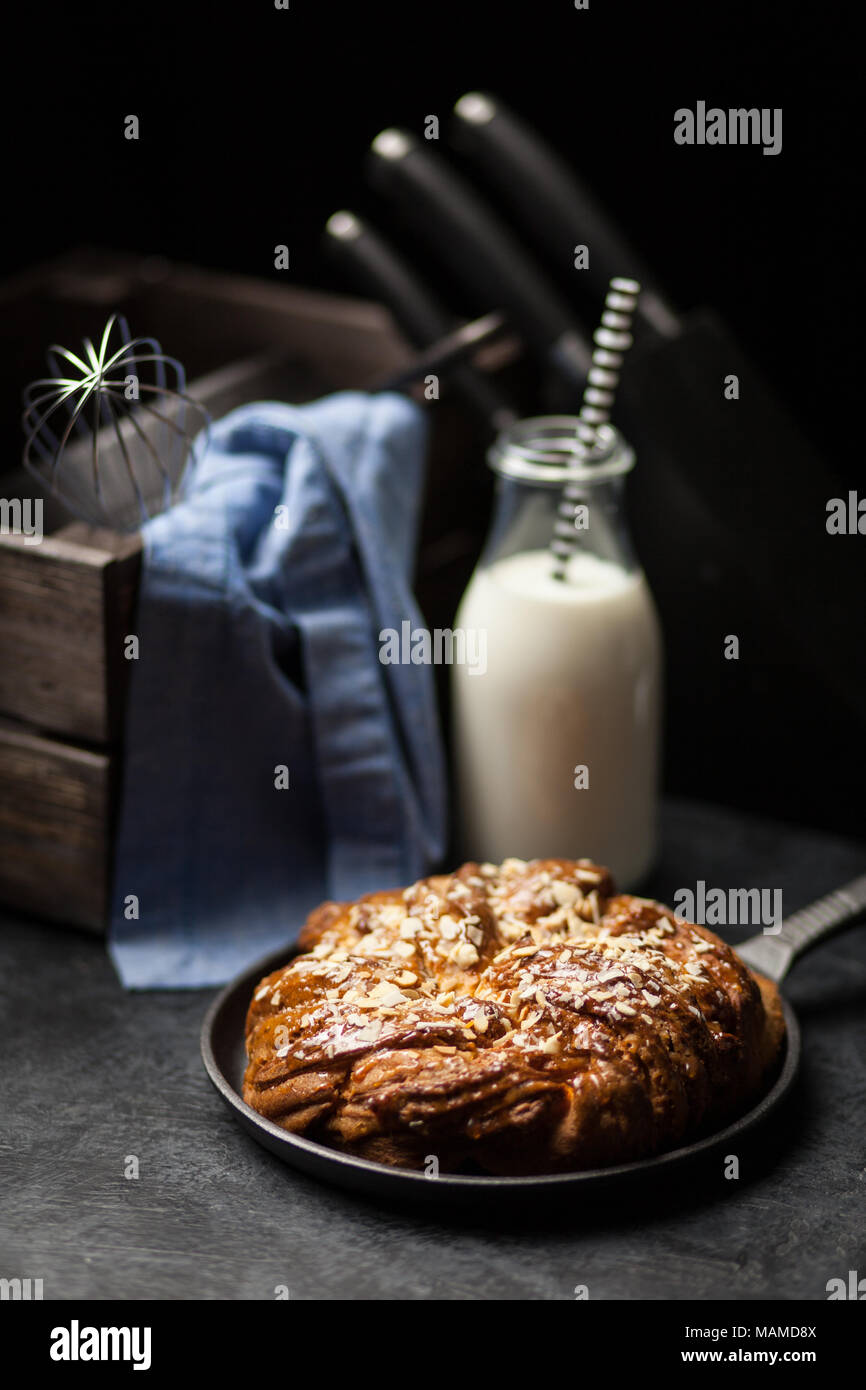 Sweet maple syrup bread Stock Photo Alamy