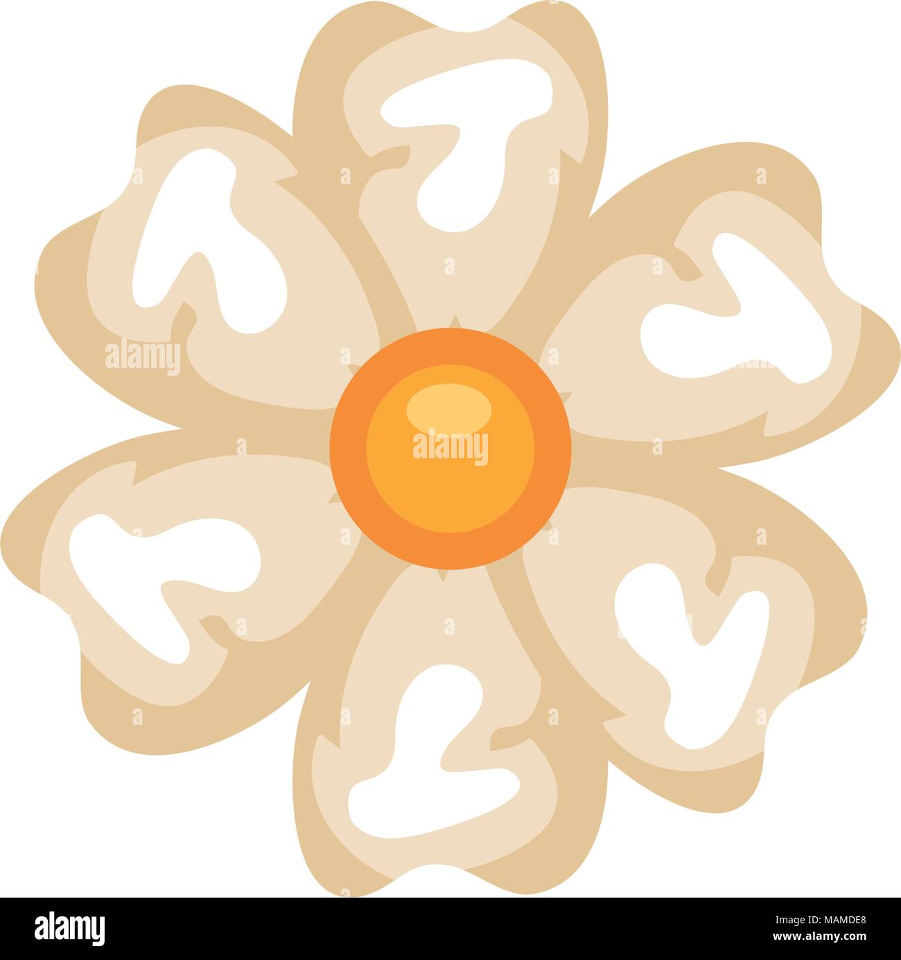 beautiful flower decorative icon Stock Vector Image & Art - Alamy