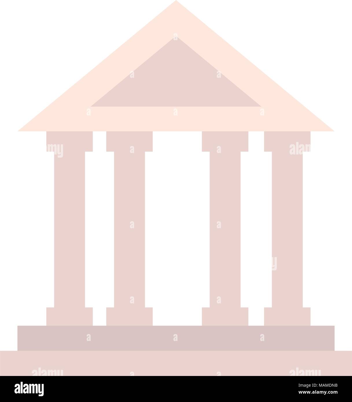 bank building isolated icon Stock Vector Image & Art - Alamy