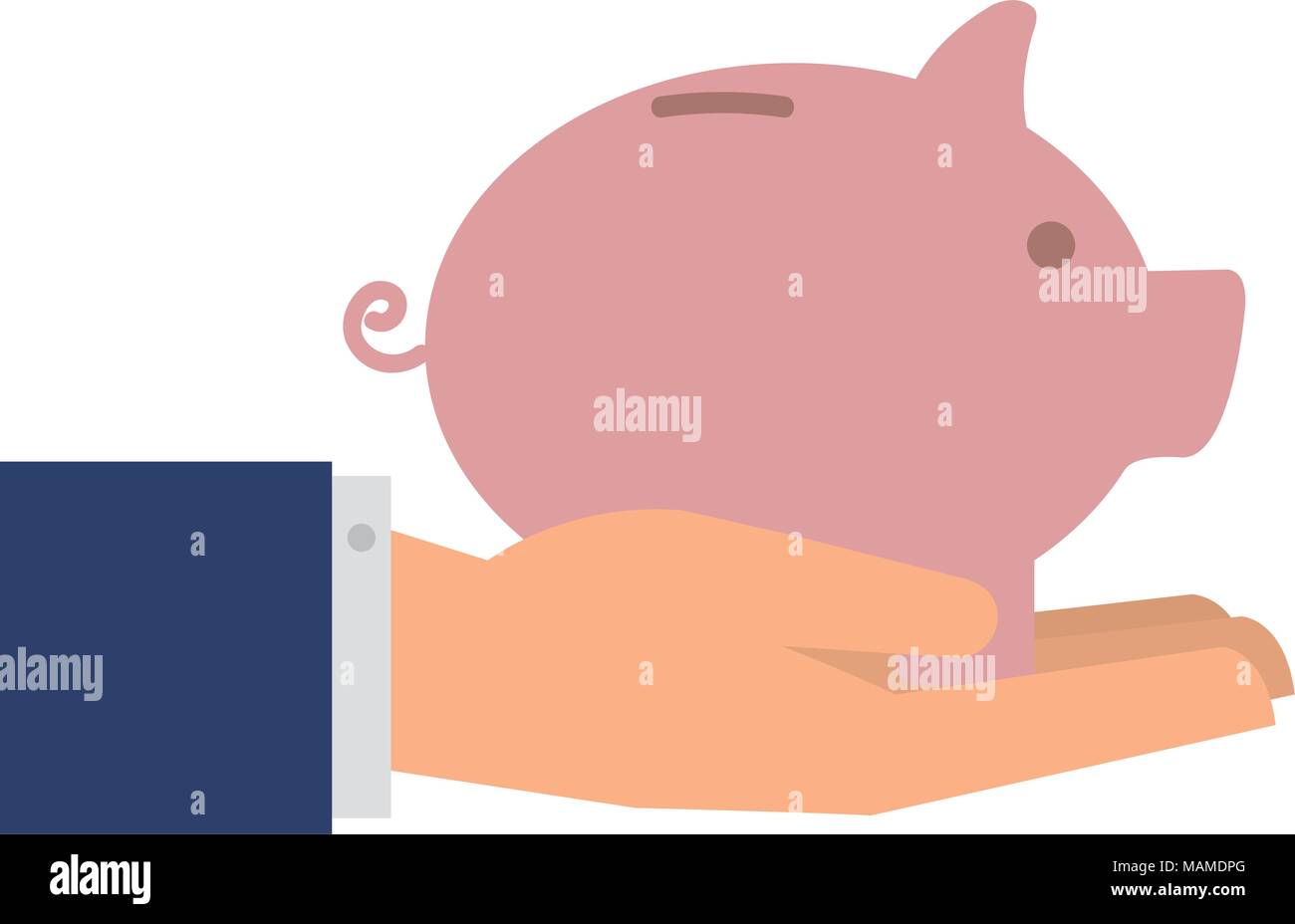 hand lifting piggy savings Stock Vector Image & Art - Alamy
