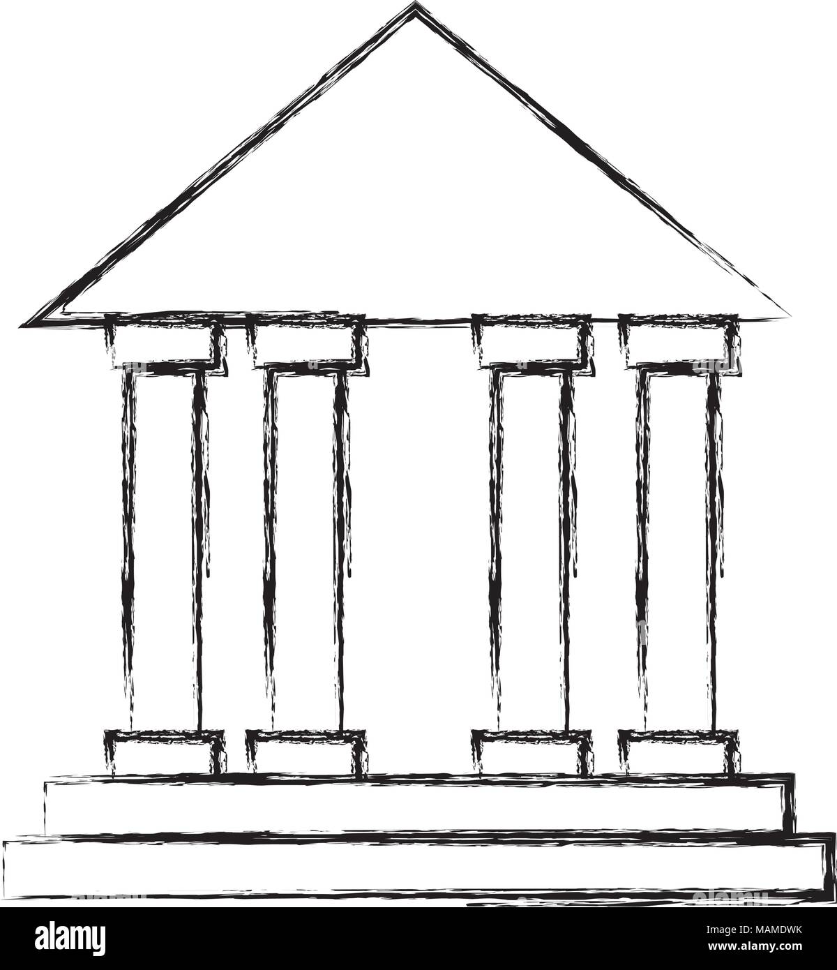 bank building isolated icon Stock Vector Image & Art - Alamy