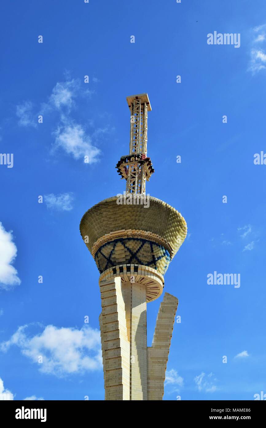 Top of the Stratosphere at Legoland, Florida Stock Photo